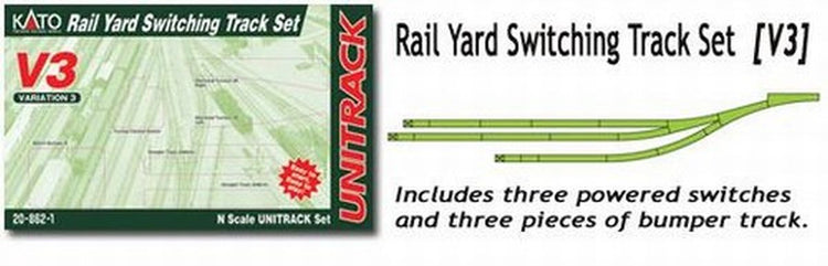 Kato N V3 Rail Yard Switching Track Set