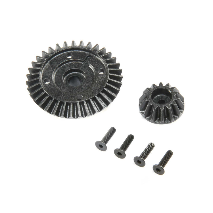 Team Losi Racing Ring and Pinion, Composite(Center Diff Only):22X-4