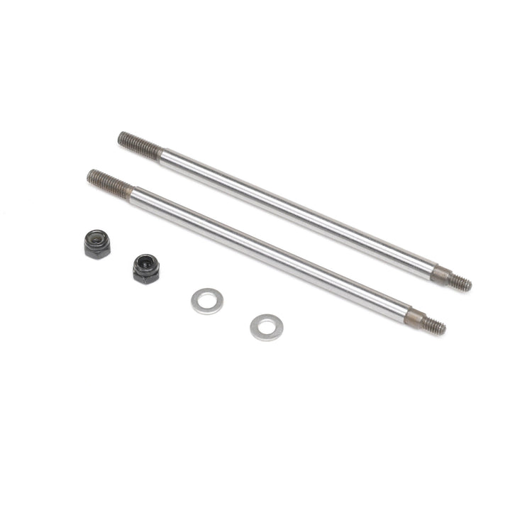 Losi Nutted Shock Shaft, F/R (2): Lmt Mega