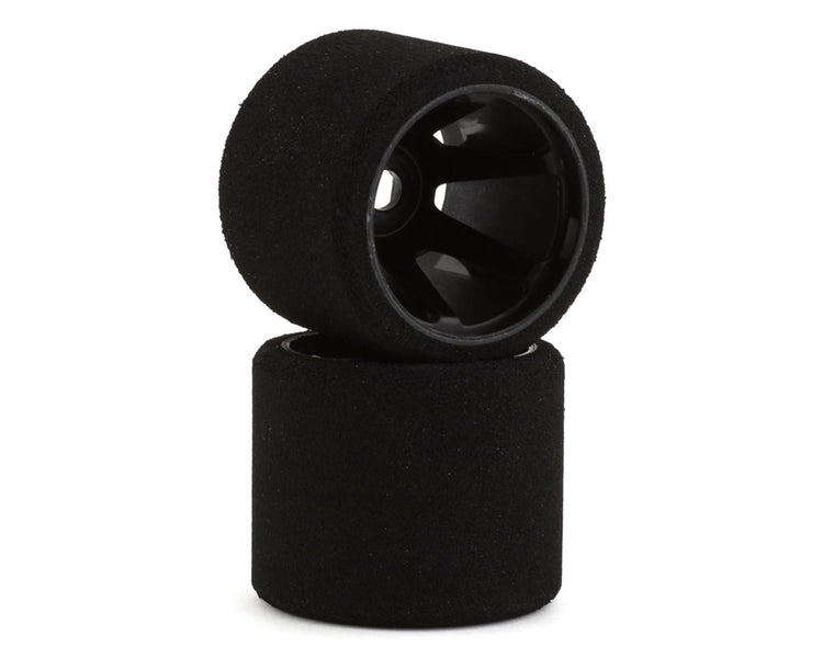 Contact 1/12 46mm Pre-Mounted K Foam Rear Tires (Black) (2) (35 Shore)