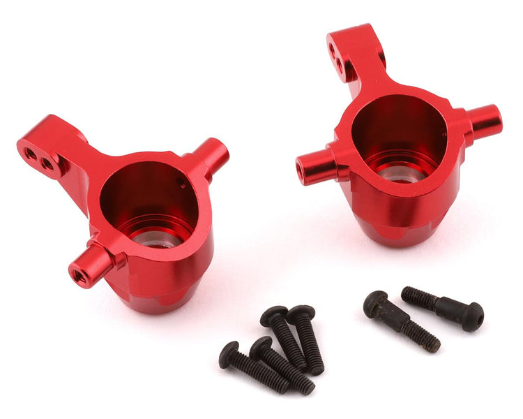 Yeah Racing Tamiya TT-01 Aluminum Front Knuckles (Red) (2)