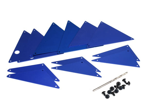 Traxxas Blue Aluminum Tube Chassis Inner Panel Set
