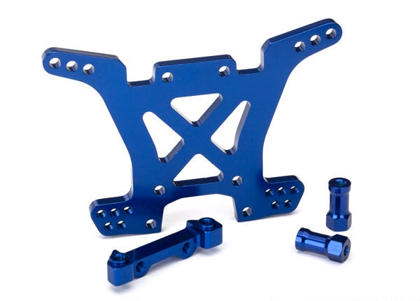 Traxxas Blue Aluminum Rear Shock Tower & Hardware