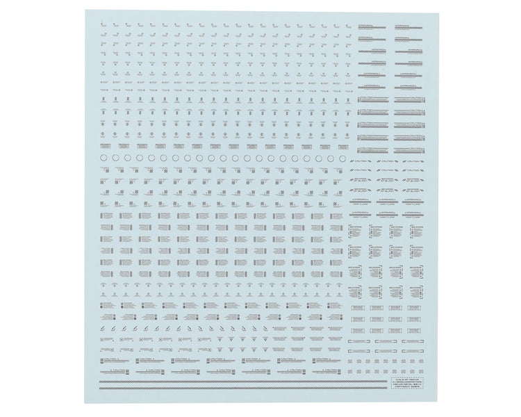 Mecha Decals 1/144 Ultra Premium Waterslide "Caution" Decal Sheet (Grey) (#1)