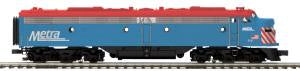 MTH Trains O Metra E8A Diesel -516/Dmy./Hi-Rail