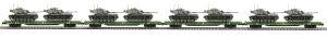 MTH Trains O 60' Flatcar 4pk w/(2) M60 Tanks MTH2092281