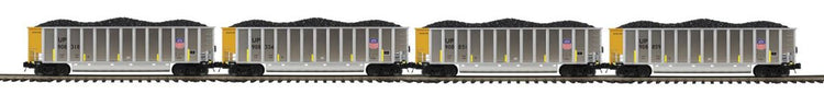 MTH Trains O Coalporter Hopper 4pk UP MTH2092446