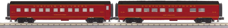 MTH Trains O NS 2-car 60 Streamlined Sleeper/Diner Set.