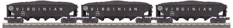 MTH Trains O 4-Bay Hopper 3pk VGN