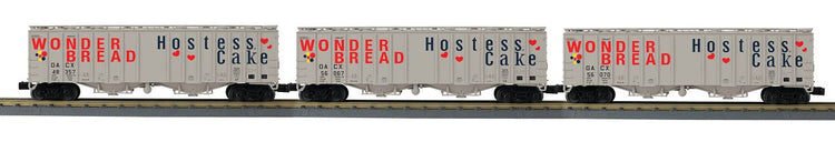 MTH Trains O Airslide Hopper 3pk Wonder Bread