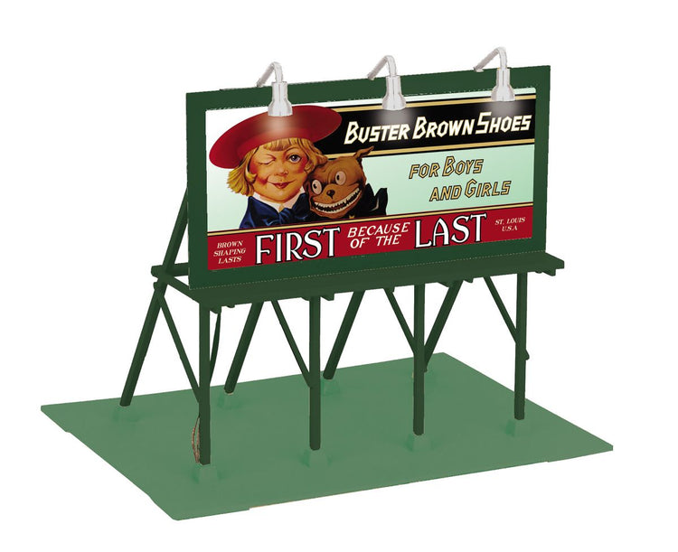 MTH Trains O Lighted Billboards Buster Brown Shoes