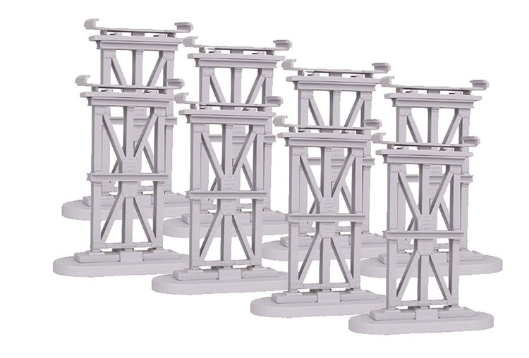 MTH Trains O FasTrack Elevated Subway Trestle/8pc