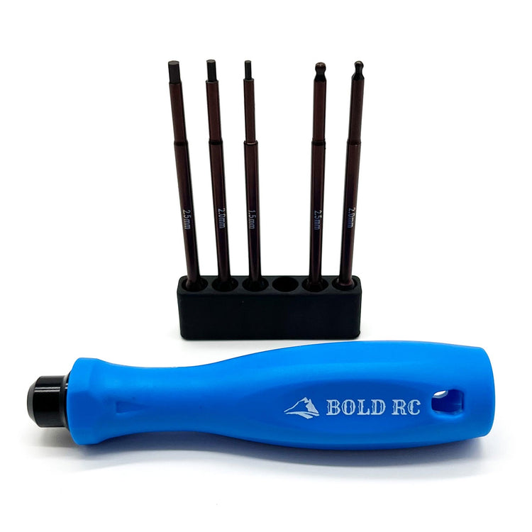 Bold R/C 1/10th Hex Set, 1/4" Quick Drive Hex & Hex Ball Wrench