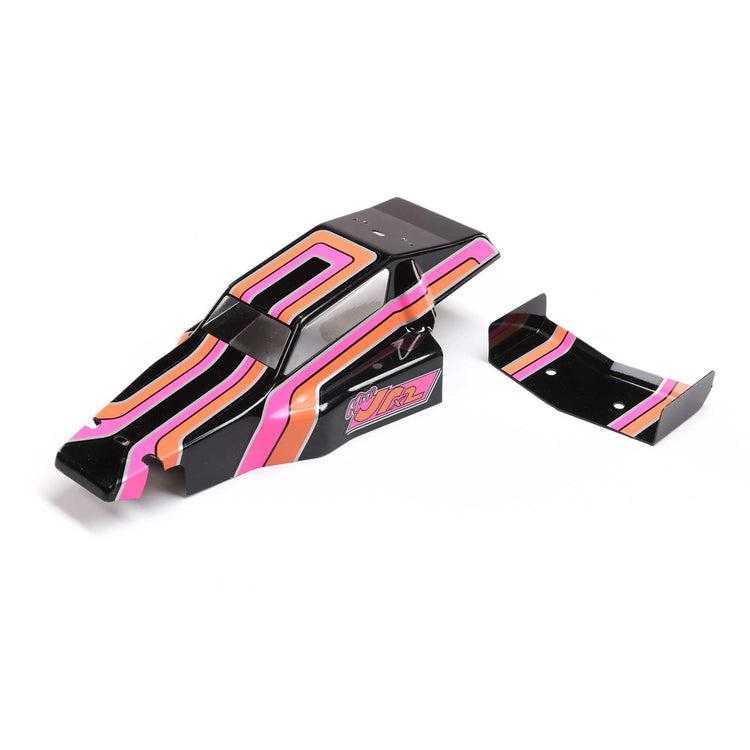 Losi Body & Wing, Black: Mini Jrx2