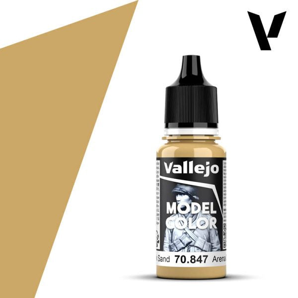 Vallejo 18ml Bottle Dark Sand Model Color 70847