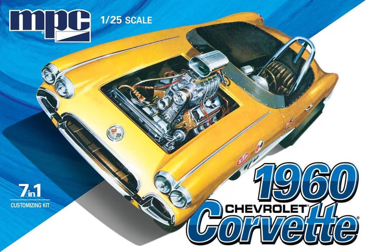 MPC by Round 2 1/25 1960 Chevy Corvette 7-in-1, Model Kit