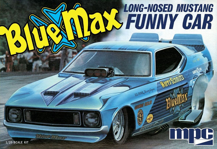 MPC by Round 2 1/25 Blue Max Long Nose Mustang Funny Car