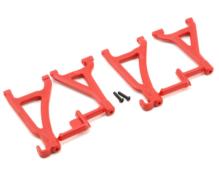 RPM R/C Products Front Upper & Lower A-Arms for Traxxas 1/16 Revo (Red)