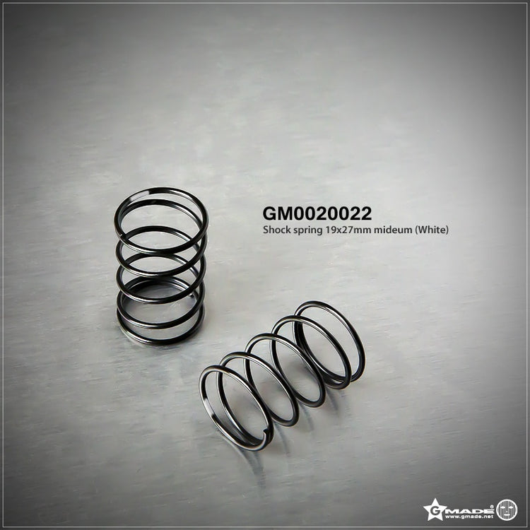 Gmade Shock Spring 19X27mm Medium White (2)