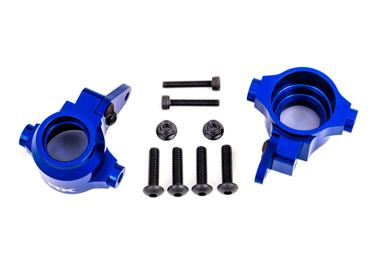 Traxxas Blue Aluminum Steering Blocks(L&R)