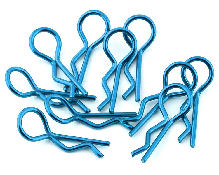 Yeah Racing Body Clips (Blue) (10) (1/10 or 1/8 Scale)