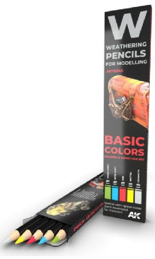 AK Interactive Weathering Pencil Set - Basics