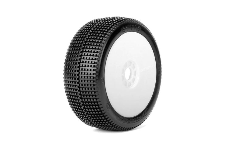 Power Hobby Sting 1/8 Buggy Mounted Tires White Wheels (2) Ultra Soft