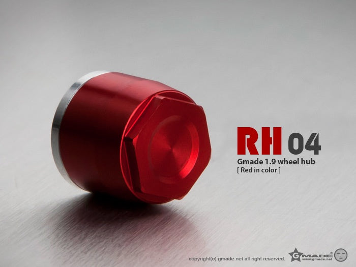 Gmade 1.9 RH04 Wheel Hubs (Red) (4)