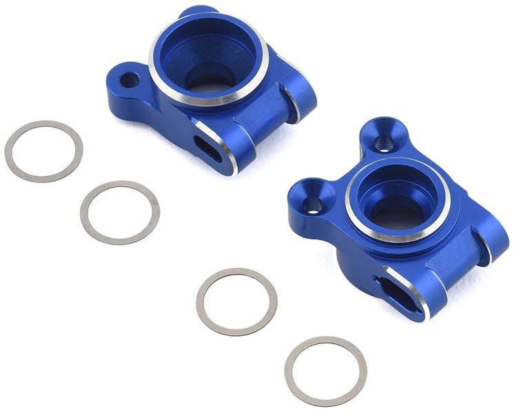 J Concepts B74 Aluminum Rear Hub Carriers (Blue)