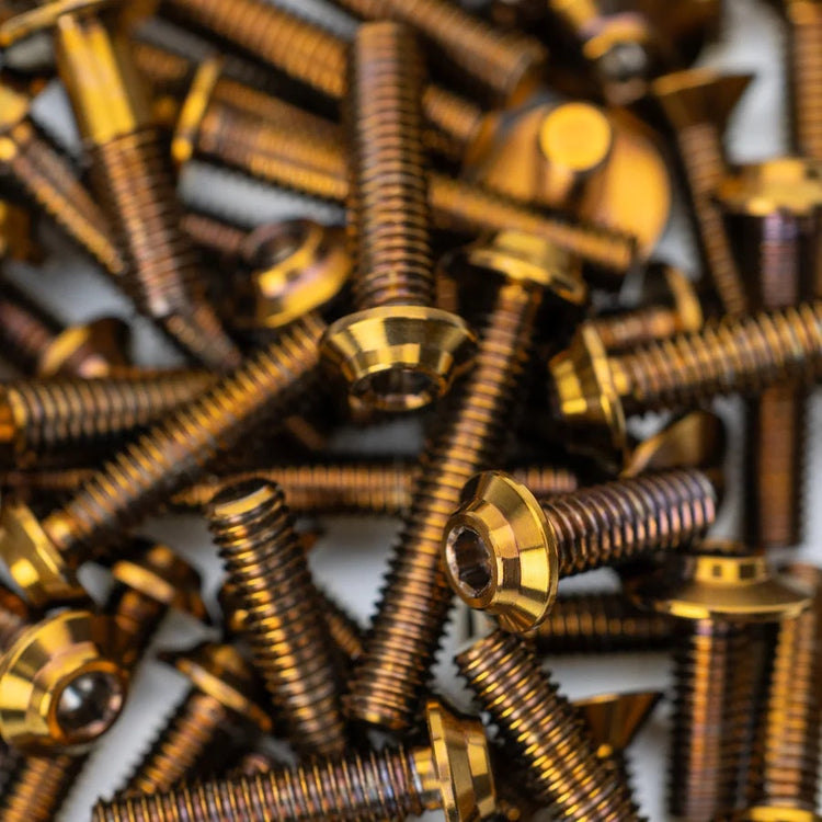 1UP Racing Pro Duty Titanium Upper Screw Set, RC MAKER SP1F, Bronze