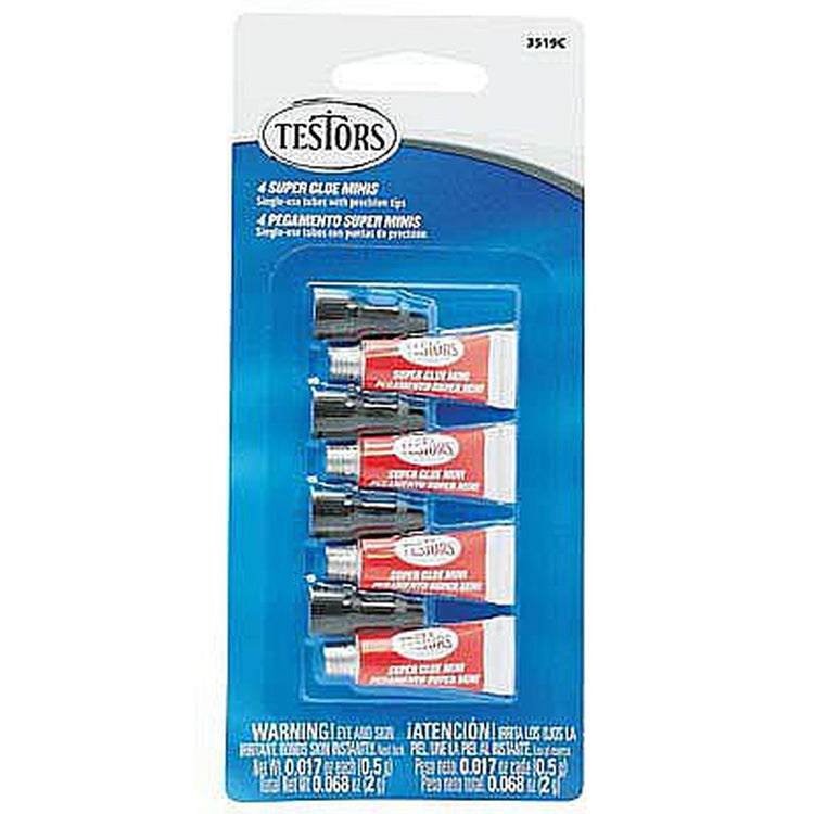 Testors Single Use Super Glue Set (4)