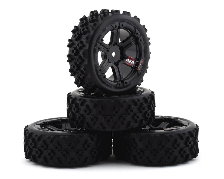 Firebrand RC SnakeEye RXG3 Gymkhana Pre-Mounted Rally Tires (4) (Black)