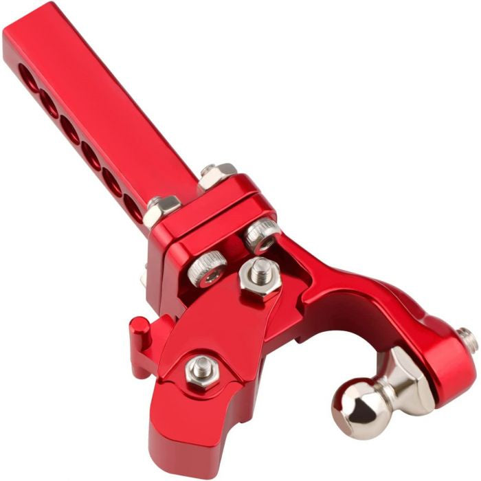 Power Hobby Rescue Tow Trailer Hook Hitch, Red, 1/10 Crawler