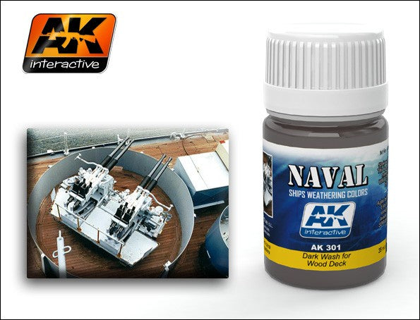 AK Interactive Dark Wash For Wood Decks