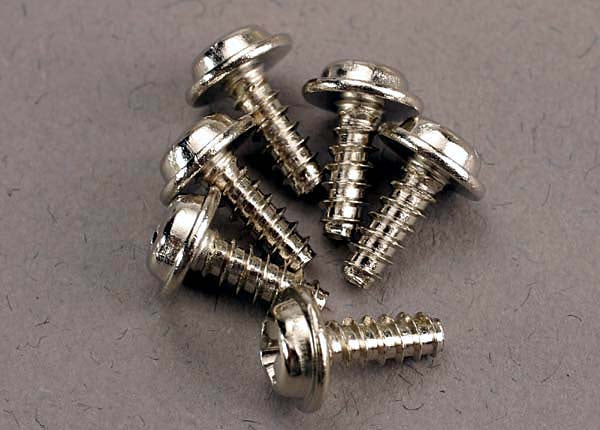 Traxxas Washer-Head Self-Tapping Screws 3x8 mm (6)