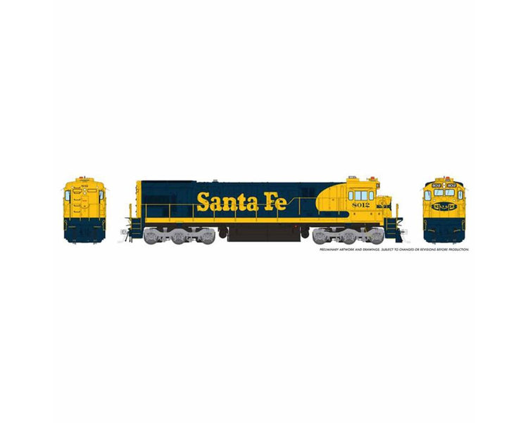 Rapido Trains HO C30-7 Locomotive DC/DCC & Sound, ATSF #8039