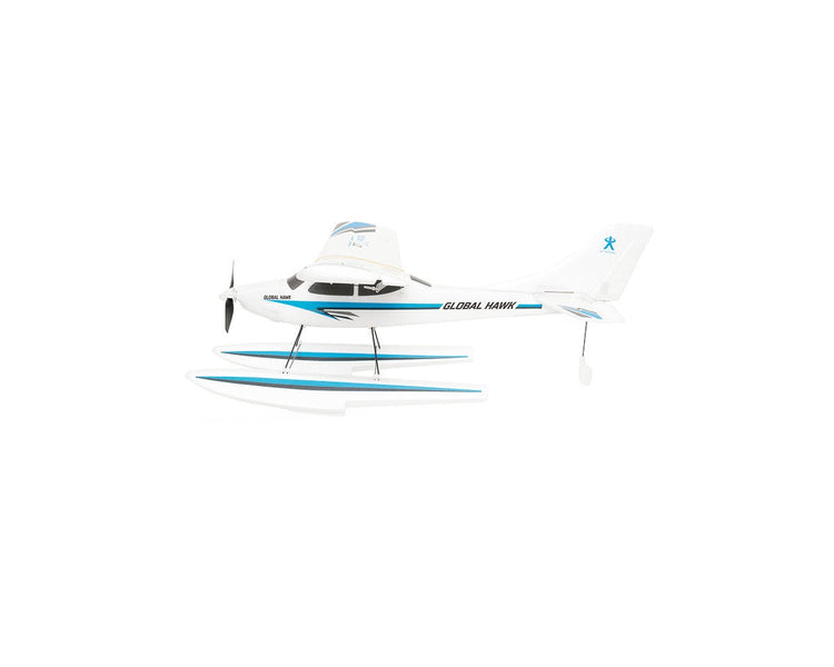PlaySTEM Global Hawk RC Trainer w/Floats - Blue