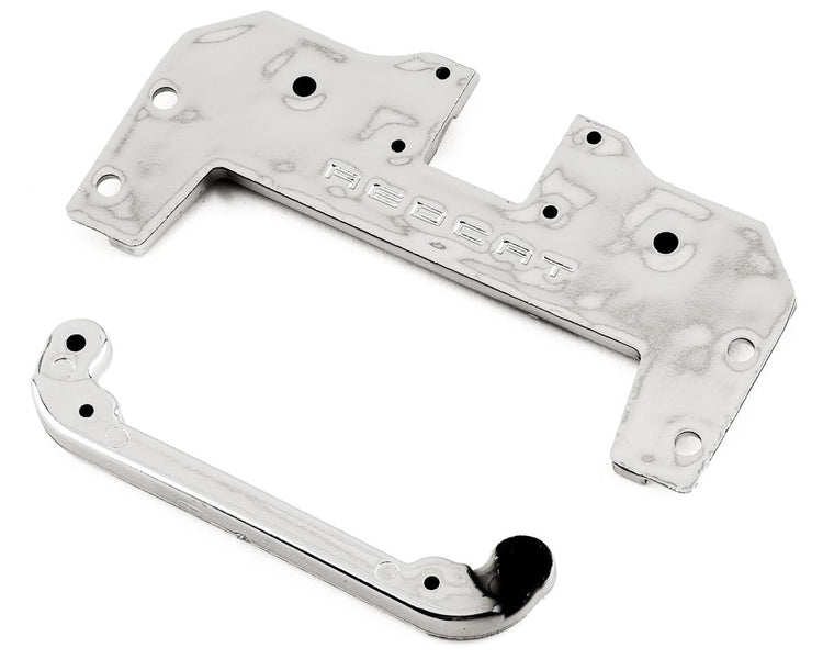 Redcat Monte Carlo/SixtyFour Steering Tray w/Steering Rack (Chrome)