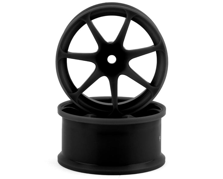 Integra AVS Model T7 High Traction Drift Wheels (Black) (2) (5mm Offset)