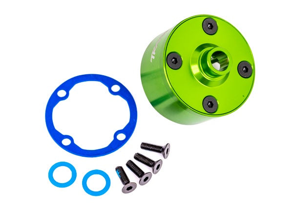 Traxxas Green Aluminum Differential Carrier & Hardware
