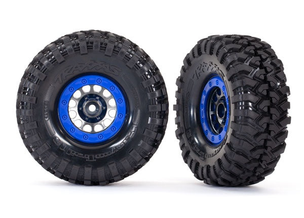 Traxxas 1.9" Black Chrome Method Wheels w/ Tires (2)