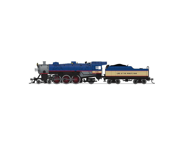 Broadway N Light Pacific 4-6-2 Steam Locomotive, B&M #3688 Minuteman