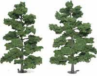 Woodland Scenics Ready-Made Tree, Medium Green 8-9" (2)