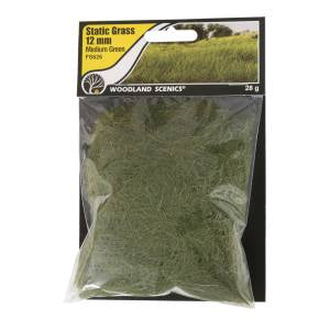 Woodland Scenics Static Grass, Medium Green 12mm