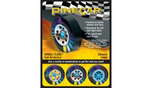 Pine Car Chrome Wheel Flare 4'' X 2 .5''