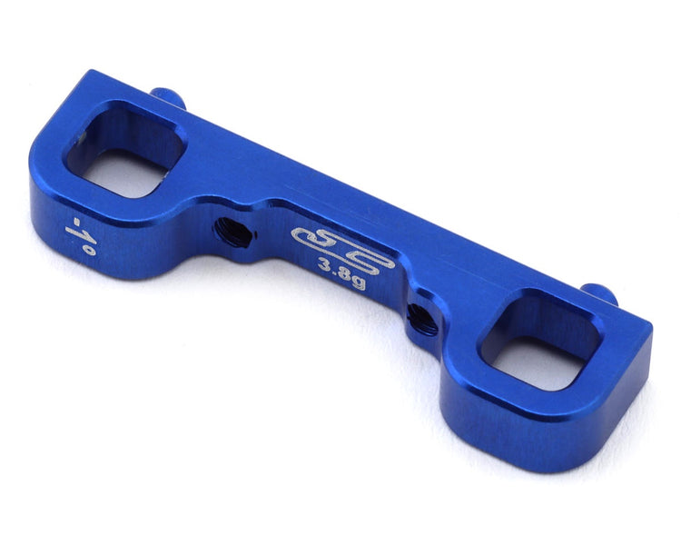 J Concepts Team Associated RC10B7 Aluminum Arm Mount "C Block" (-1 Deg) (Blue)