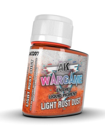 AK Interactive Wargame Enamel Liquid Pigments Light Rust Dust 35ml