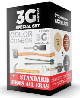 AK Interactive 3G Standard Tools All Eras Combo