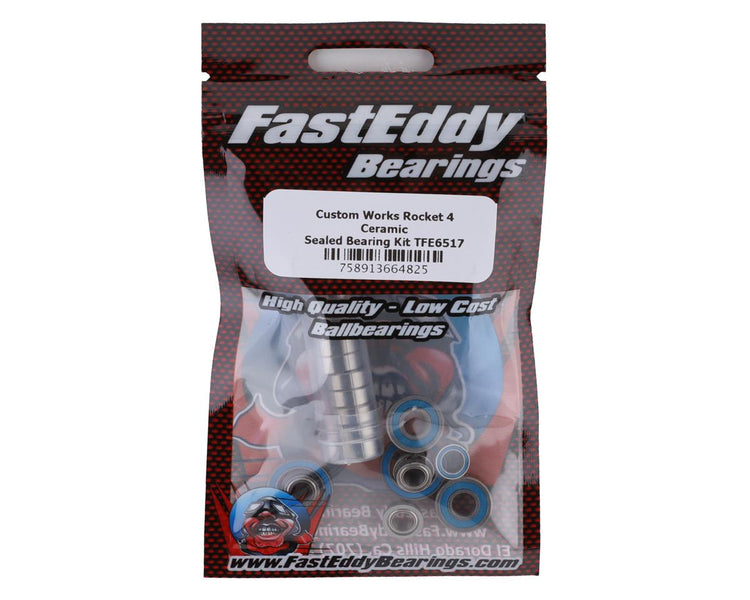 Fast Eddy Bearings Custom Works Rocket 4 Ceramic Sealed Bearing Kit