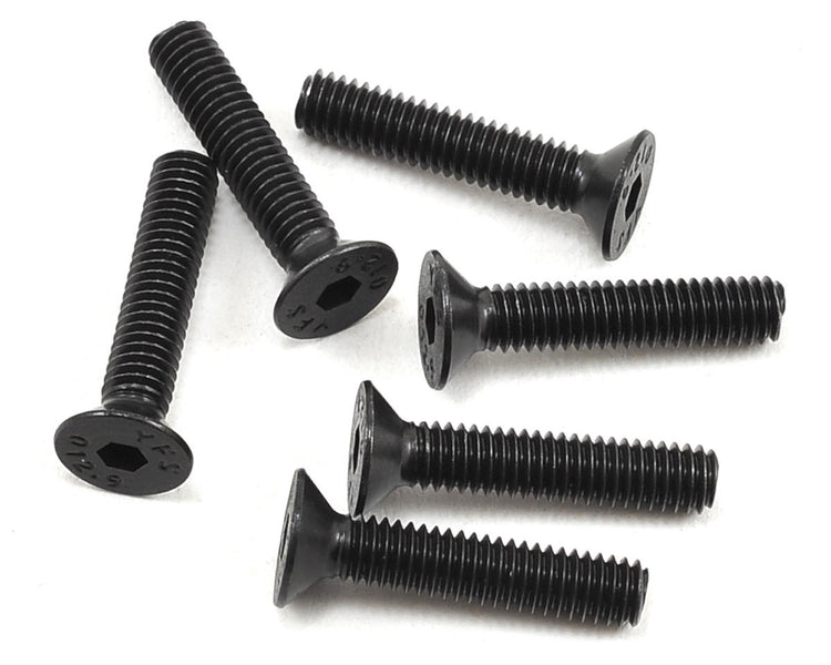 Team Associated 4x20mm Flat Head Hex Screw (6)
